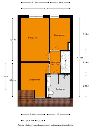 Floorplan - Westmeerlaan 24, 2371 CD Roelofarendsveen